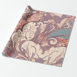 パステル抽象芸術ラッピング紙 ラッピングペーパー