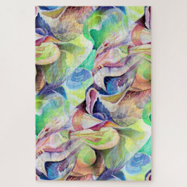 パステル抽象芸術水彩折衷色 ジグソーパズル