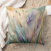 パステル抽象芸術自然ウィスパーズIII クッション (ブランケット)