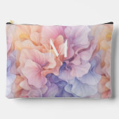 パステル抽象芸術花パタンカラフルダンス アクセサリーポーチ (正面)