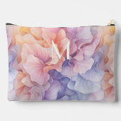 パステル抽象芸術花パタンカラフルダンス アクセサリーポーチ (裏面)