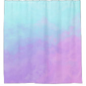 パステル抽象芸術雲 シャワーカーテン (正面)