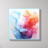 パステル抽象芸術2 / 4 キャンバスプリント (正面)