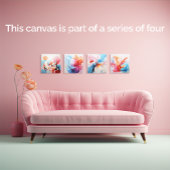 パステル抽象芸術2 / 4 キャンバスプリント