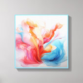 パステル抽象芸術4 / 4 キャンバスプリント (正面)