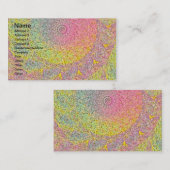 パステル抽象芸術 名刺 (正面/裏面)