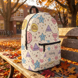 パステル教師 学校 数学 シェイプ プリントバックパック