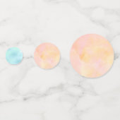 パステル数々のカラーピンク、グリーン、ブルーお祝い コンフェッティ (正面)