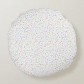 パステル数々のカラー星 ラウンドクッション (裏面)