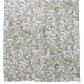 パステル数々のカラー模様 シャワーカーテン (正面)