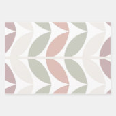 パステル数々の抽象芸術水玉模様ストライプ ラッピングペーパーシート (正面)