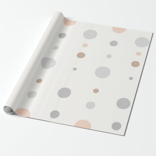 パステル数々の水玉模様 ラッピングペーパー (アンロールド)