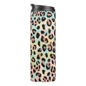 パステル数々の色ヒョウ柄の動物柄 タンブラー (回転右)