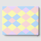 パステル春カラーアーガイル ゲストブック (裏面)