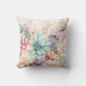 パステル春ガーデンピロー クッション (正面)