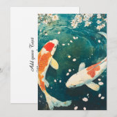 パステル春コイブロッサム 案内状 (正面/裏面)