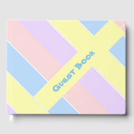 パステル春ストライプズ ゲストブック