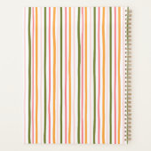 パステル春ストリッピングパーソナライズされたプランナー プランナー手帳 (裏面)