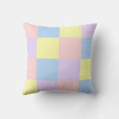 パステル春チェッカー クッション (裏面)