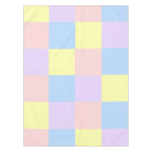 パステル春チェッカー テーブルクロス (正面)