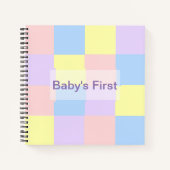 パステル春チェッカー ノートブック (正面)