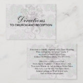 パステル春フローラダマスク エンクロージャーカード (正面/裏面)