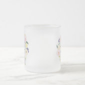 パステル春フローラリース | ラブマグ フロストグラスマグカップ (中央)