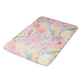 パステル春フローラルパターン02 バスマット (アングル)