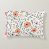 パステル春フローラルパターン アクセントクッション (裏面)