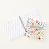 パステル春フローラルパターン ノートブック (内部)