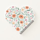 パステル春フローラルパターン ノートブック (裏面)