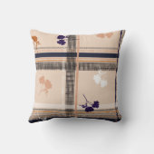 パステル春ブランチ市松模様に:ヴィンテージグリッド クッション (裏面)