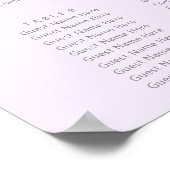 パステル春結婚フラワー座席表 ポスター (角)