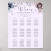 パステル春結婚フラワー座席表 ポスター (正面)