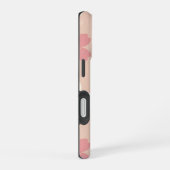 パステル桜のシームレスパターンのスマホケース iPhone 16ケース (右側面)