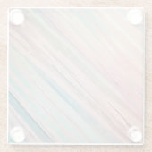 パステル模様のコレクション ガラスコースター (裏面)