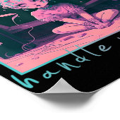 パステル気にゴシックかわいいアニメメンヘラでハンドル ポスター (角)