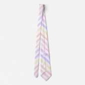 パステル水の色パタストライプのーン ネクタイ (裏面)