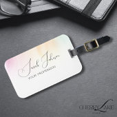 パステル水パーソナライズされた色の荷物/名前タグ ラゲッジタグ