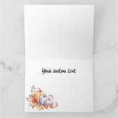 パステル水彩かぼちゃ カード (内部)