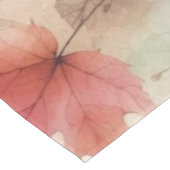 パステル水彩の紅葉のイニシャル テーブルクロス (アングル)