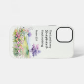 パステル水彩の花 Psalm 23  iPhoneケース (裏面横)