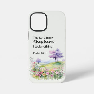 パステル水彩の花 Psalm 23  iPhone 12 Miniケース