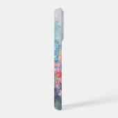 パステル水彩の野の花の草原 iPhoneケース (右側面)