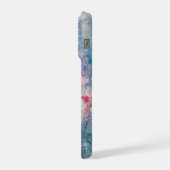 パステル水彩の野の花の草原 iPhoneケース (左側面)