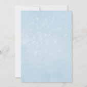 パステル水彩クリスマスホリデーベイビーシャワー 招待状 (裏面)