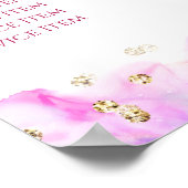 パステル水彩グリッター価格表ポスター ポスター (角)