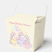 パステル水彩ユニコーンガールズの誕生日 フェイバーボックス (正面)