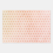 パステル水彩ローズゴールドハート ラッピングペーパーシート (正面2)