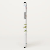 パステル水彩牡丹メタリック銅モノグラム Case-Mate iPhoneケース (裏面/右)